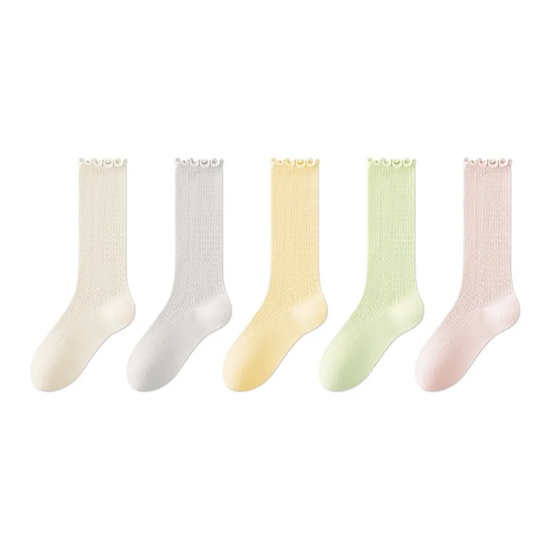 MIIOW Knee High Socks Women's 5 Pack-8
