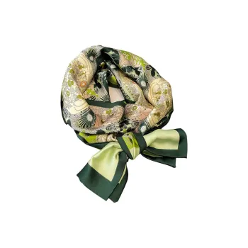 Top Melon Polyester Silk Scarves Women's