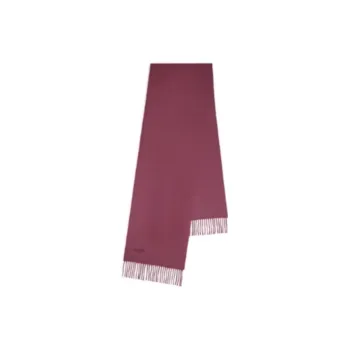 Mulberry Cashmere Knit Scarves Unisex Black Cherry