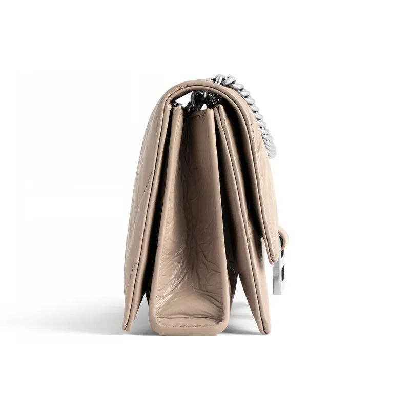 Balenciaga CRUSH Embossed Calfskin Crossbody Bag, Shoulder Bag Mini Women's-3