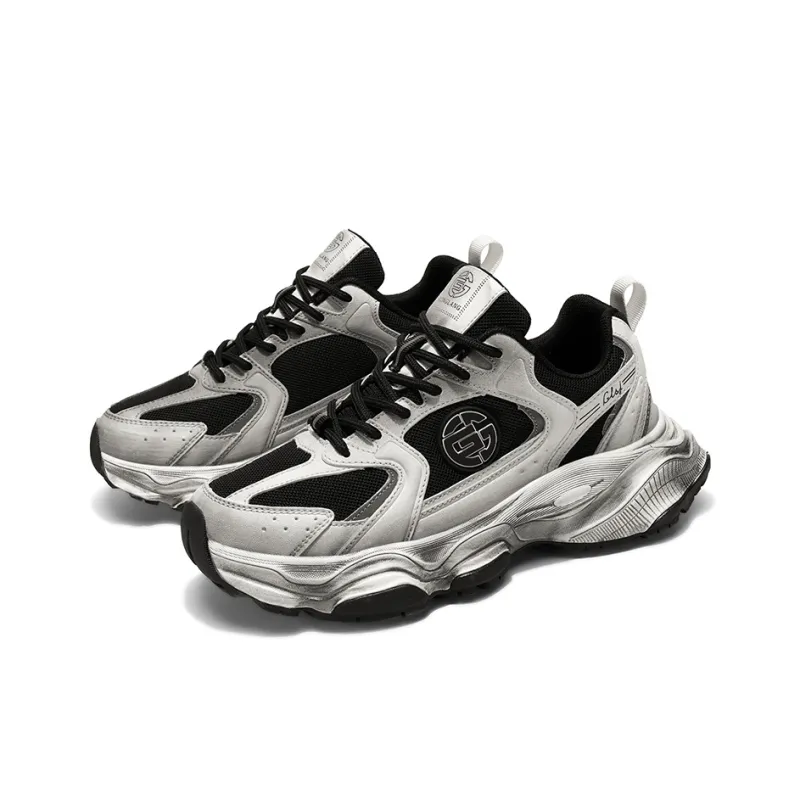 GONGLANGSHIJIA Slip Resistant Low Top Chunky Sneakers Men's-10