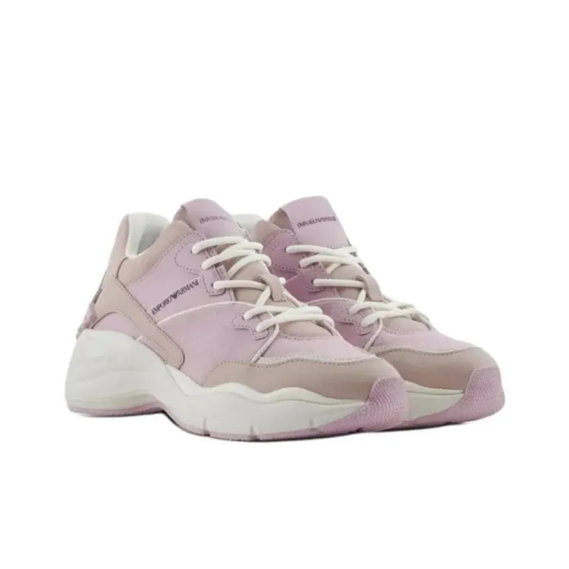 EMPORIO ARMANI Low Top Chunky Sneakers Women's Pink-2