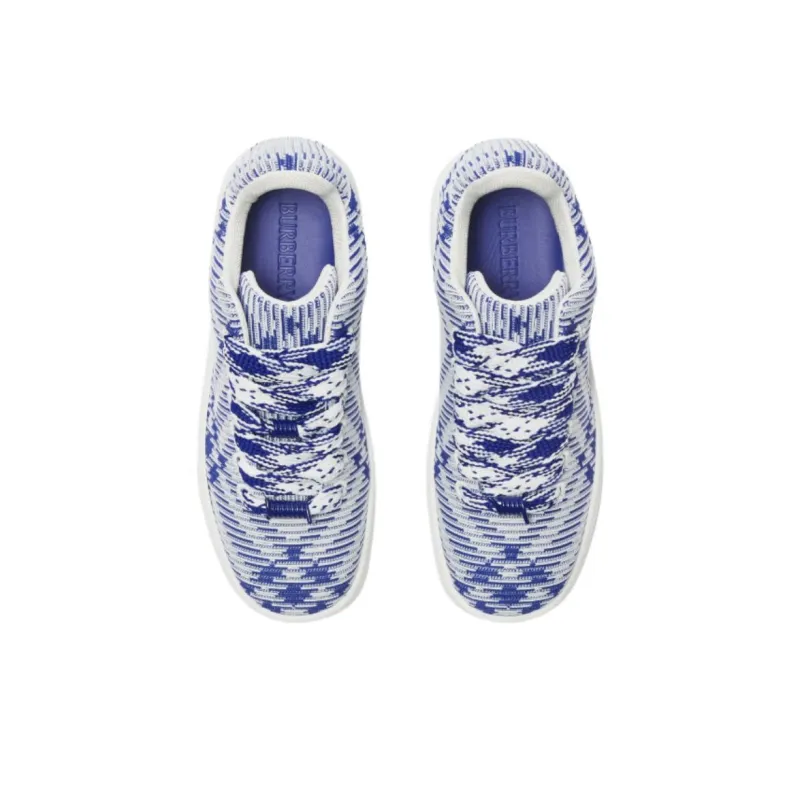 Burberry Box Checked Leather Sneakers-3