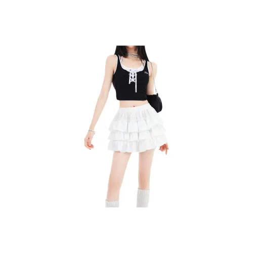 Honey Casual Short Skirts Women's White