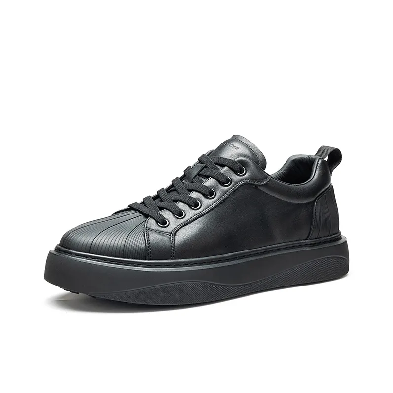 HARSON Low Top Skateboard Shoes Men's Black-1