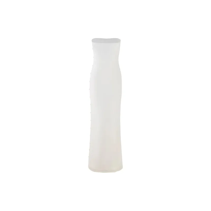 Tiger Mist ROMINA MESH DRESS Sleeveless Dress Women's White-1