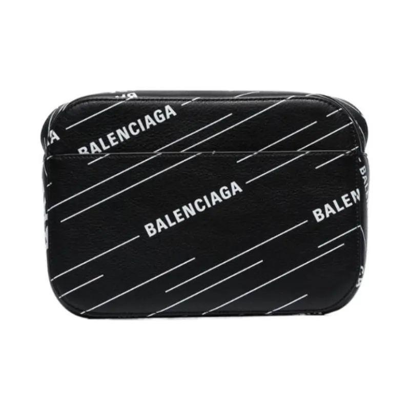 Balenciaga Leather Camera Bag Shoulder Bag Crossbody Bag Extra Small Women's Black-1