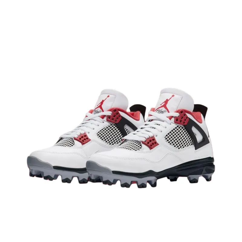 JORDAN 4 Retro Td Cleat Fire Red-2