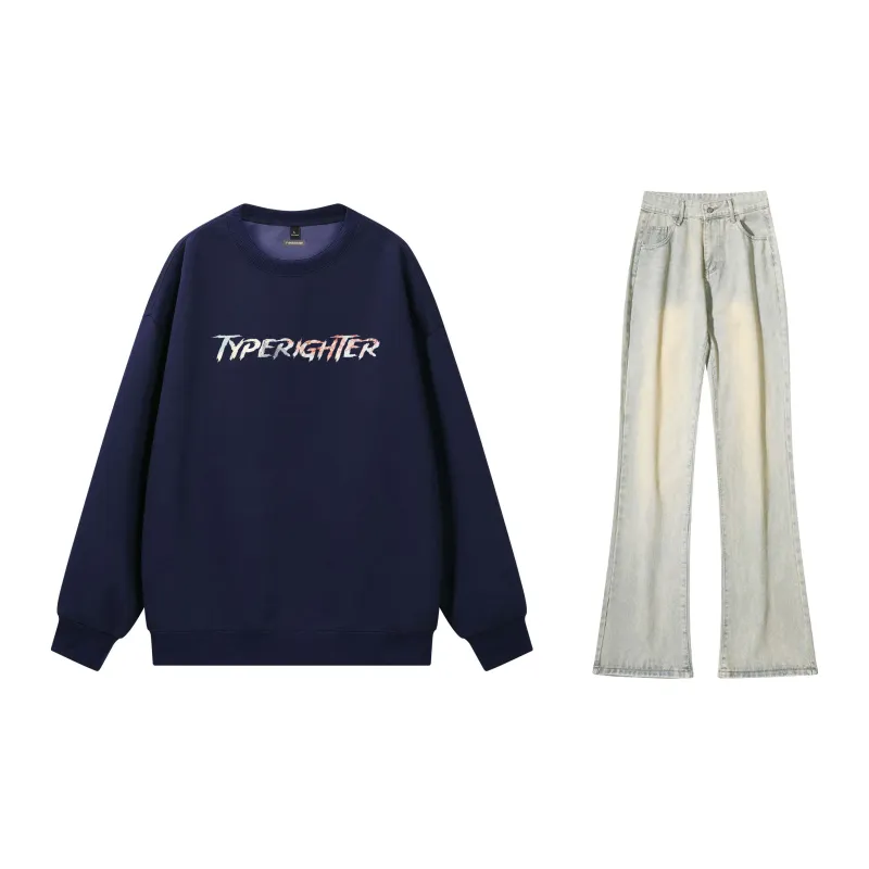 TYPERIGHTER Sweatshirt Set Unisex-19