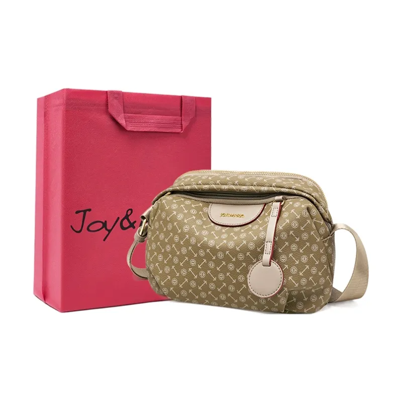 Joy&Mario PVC Monogram Fashion Casual Lightweight Practical Commute Regular Women's Coffee/Ecru/Matcha-10