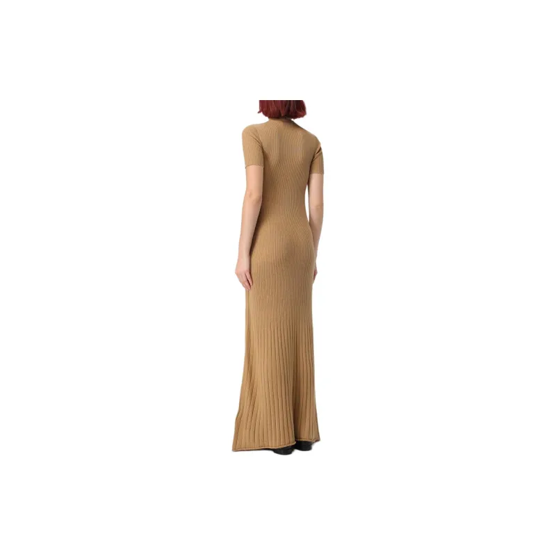 MaxMara Short Sleeve Ribbed Dress-1