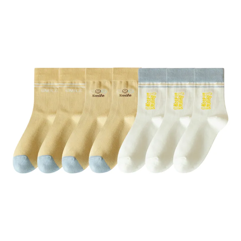 Lan Miao Mid Calf Socks Women's 7 Pack-7