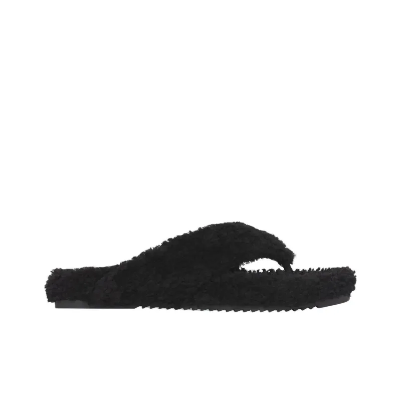 Burberry Quiet Flip Flops Men's Black-1