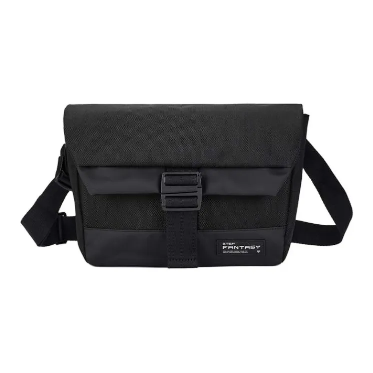XTEP Fabric Crossbody Bag Shoulder Bag Unisex Black/Gray-0