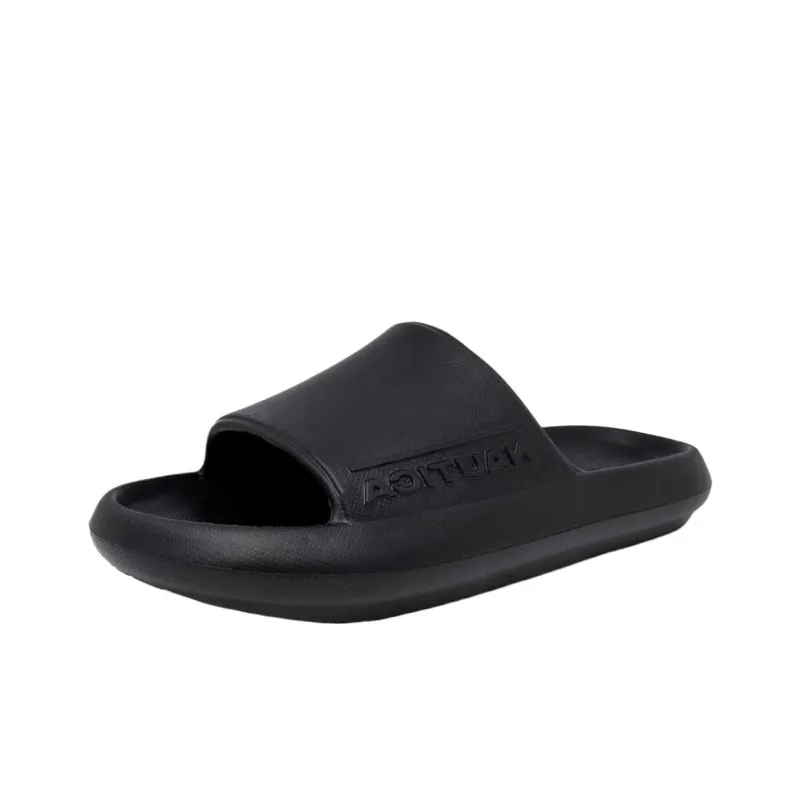 NAUTICA Odor-Resistant Slide Slippers Unisex Black-0