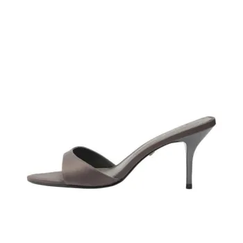 Schutz Slide Slippers 7.5cm Women's Brown