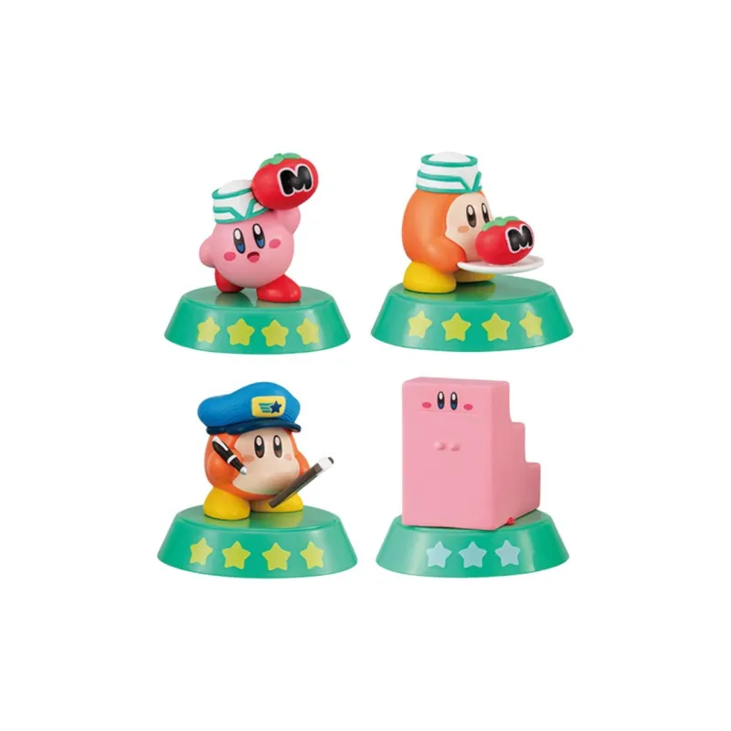March·Monster Kirby, Explore And Discover 3 Pink Demon, Waddle Dee Chibi Figures 4.1cm-0