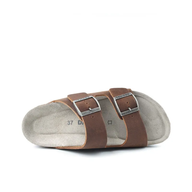 DAOWAI Beach Sandals Men Apricot/Chestnut/Black/Dark Coffee-1
