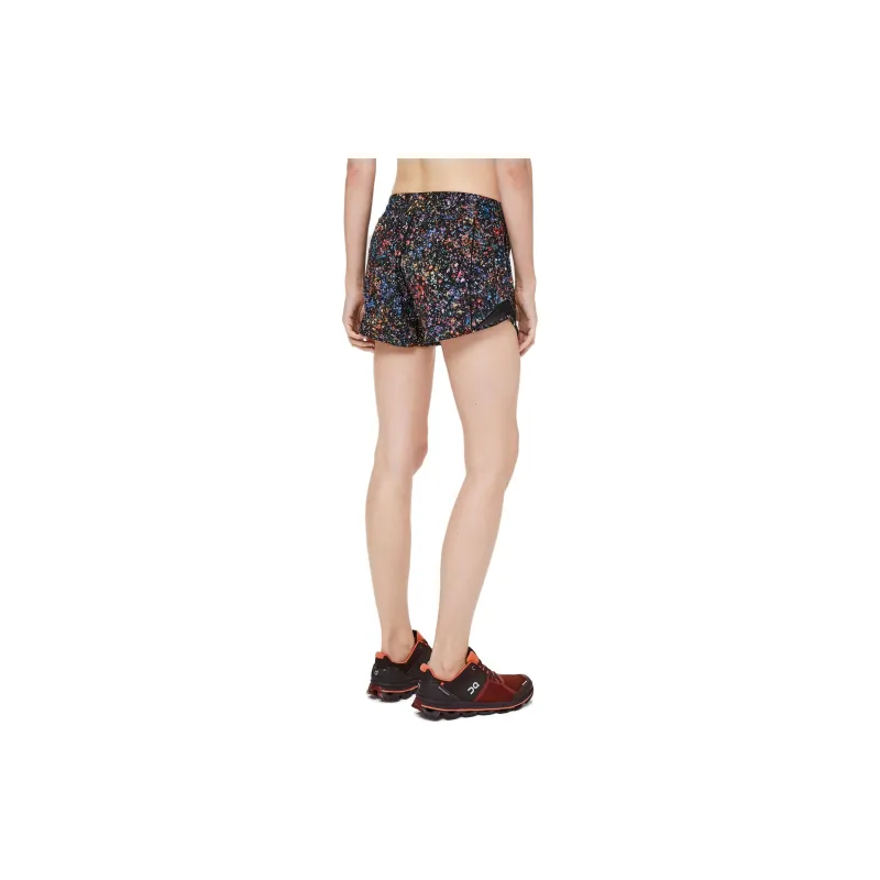 Lululemon Hotty Hot Casual Shorts Women's Black Background Multicolor-1