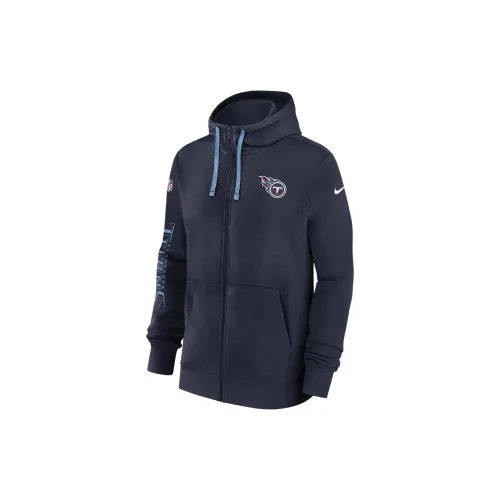 Nike Tennessee Titans Sideline Team Issue Club Men's Nike Full Zip Hoodie