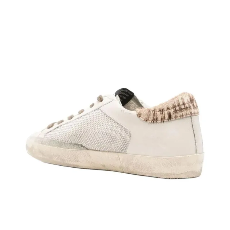 Golden Goose Super Star Low Top Skateboard Shoes Women's Beige-3