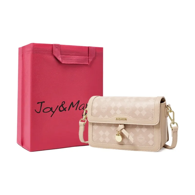 Joy&Mario PVC Practical Large Capacity Casual Commute Regular Women's Coffee/Cream Apricot-4