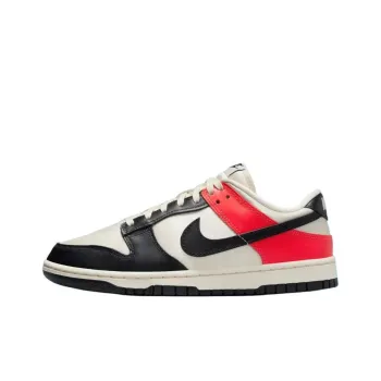 Nike Dunk Low Black Toe Bright Crimson Women's