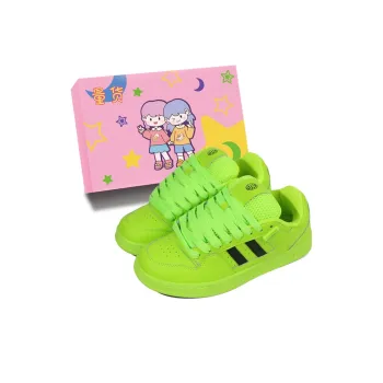 LIANGHUO Anti Slip And Wear Resistant Cushioning Lightweight Low Top Skateboard Shoes Women's Neon Green Box Included