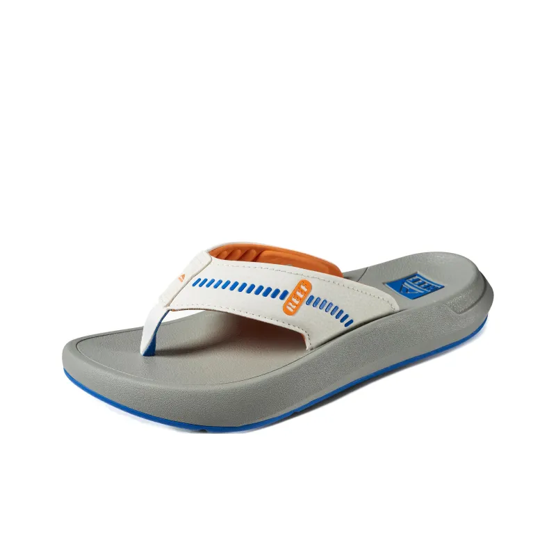 REEF Rubber Sole Abrasion-Resistant Slip-Resistant Flip Flops Men's Gray Whales-1