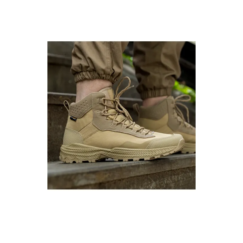 FFREE SOLDIER Cushioning And Breathable Mid Top Hiking Shoes Unisex Brown-2