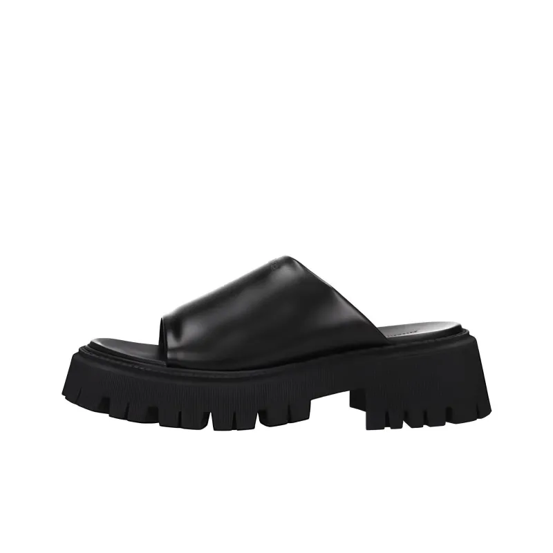 Balenciaga Slide Slippers Men's Black-0