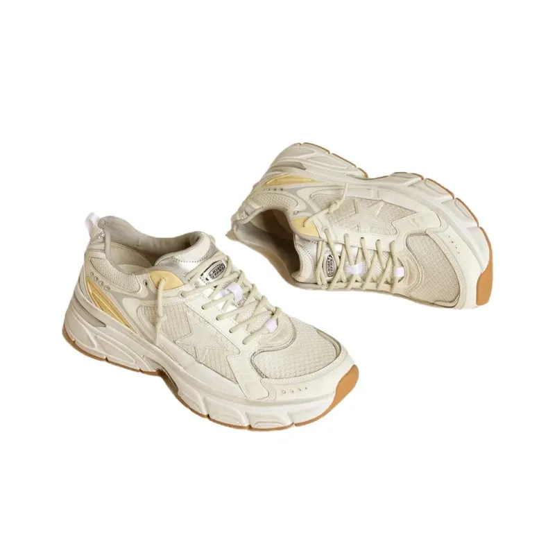 Golden Goose Lightstar Low Top Casual Shoes Women's Pure White-2