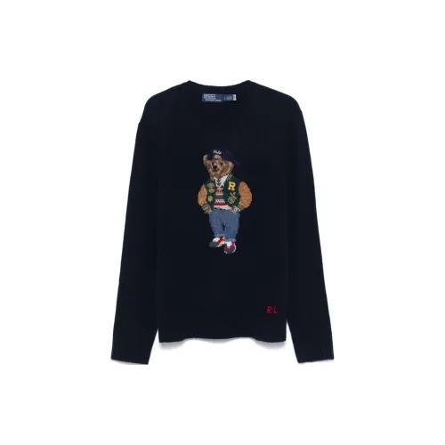 Polo Ralph Lauren Polo Bear Intarsia Knit Crewneck Jumper