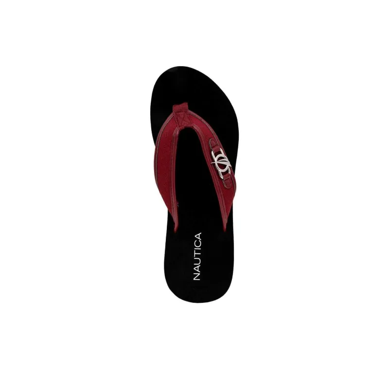 NAUTICA Slip-Resistant Abrasion-Resistant Flip Flops Women's-3