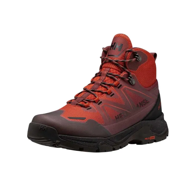 HELLY HANSEN Cascade Waterproof And Wear resistant Mid Top Hiking Shoes Men's Red Black-2