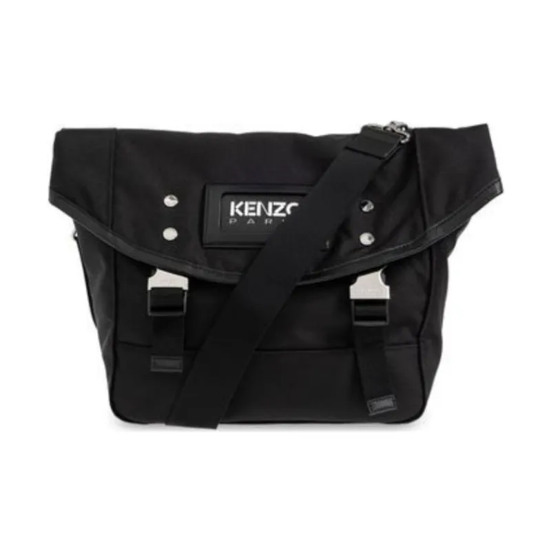 KENZO Logo Patch Messenger Bag-2