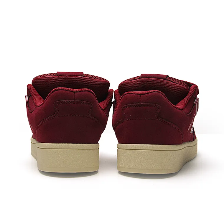 STUR YSN Wear resistant And Lightweight Low Top Skateboard Shoes Unisex Matte Burgundy-5