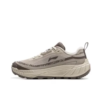 LiNing Wear Resistant Support Low Top Trekking Shoes Women's Beige