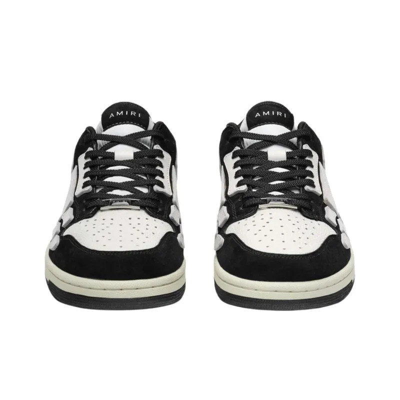 AMIRI Skel Top Low Top Skateboard Shoes Men's Leopard Print-3