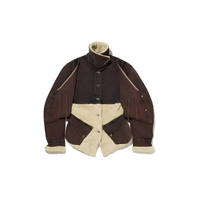 Levis X Kiko Kostadinov Layered Combo Jacket 'Overdyed Brown'-1