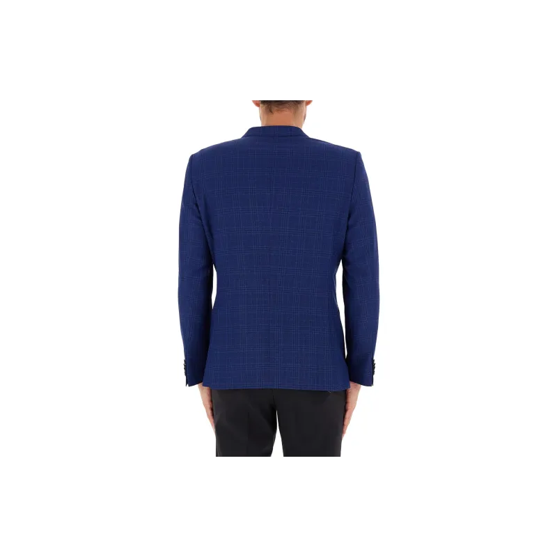 HUGO BOSS Plaid pattern Blazer-1