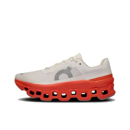 Women's Sneakers On Running CloudmOnster White/Flame