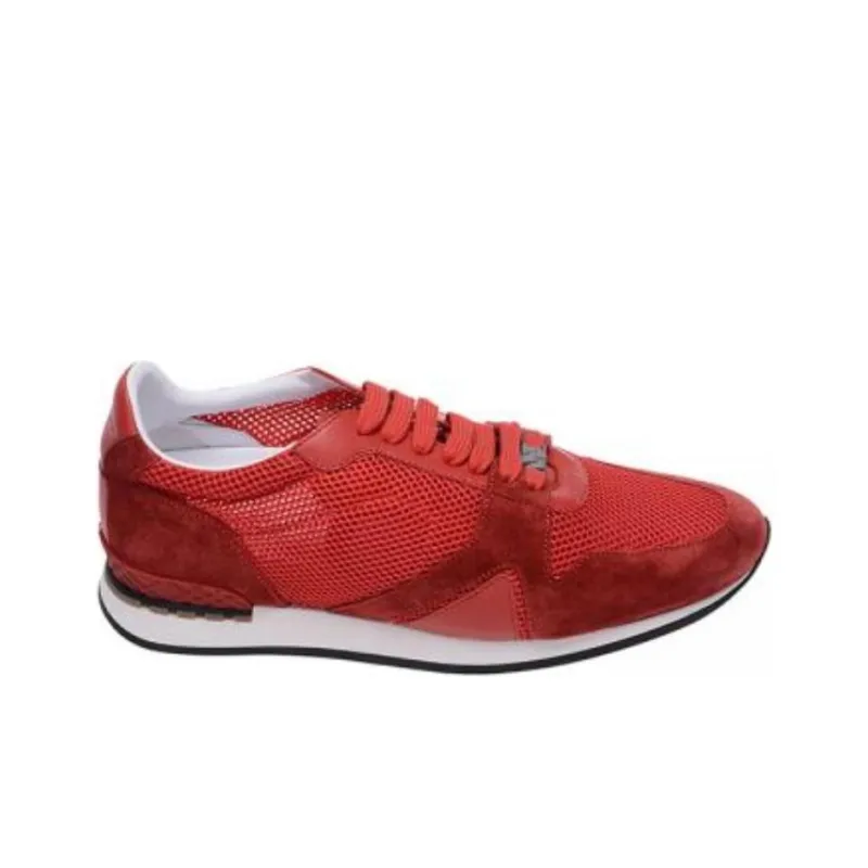 Burberry Casual Shoes Men's Dark Red-1