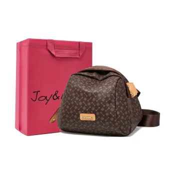 Joy&Mario PVC Lightweight Minimalist Style Practical Commute Regular Women's Coffee/Ecru