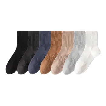 Lan Miao Mid-Calf Socks Men's 7 Pack