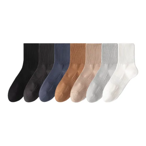 Lan Miao Mid-Calf Socks Men's 7 Pack