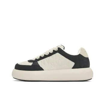 MLB Chunky Liner Anti Slip Wear Resistant Low Top Casual Shoes Unisex Black
