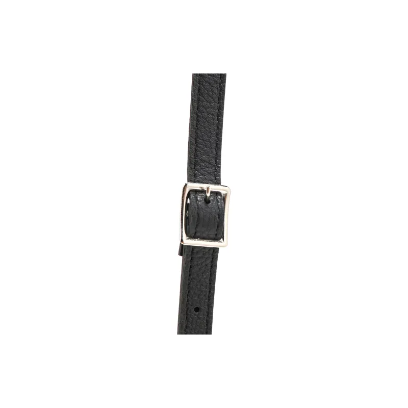 Yohji Yamamoto Cow Leather Crossbody Bags Cell Phone Pouch Unisex Black-7