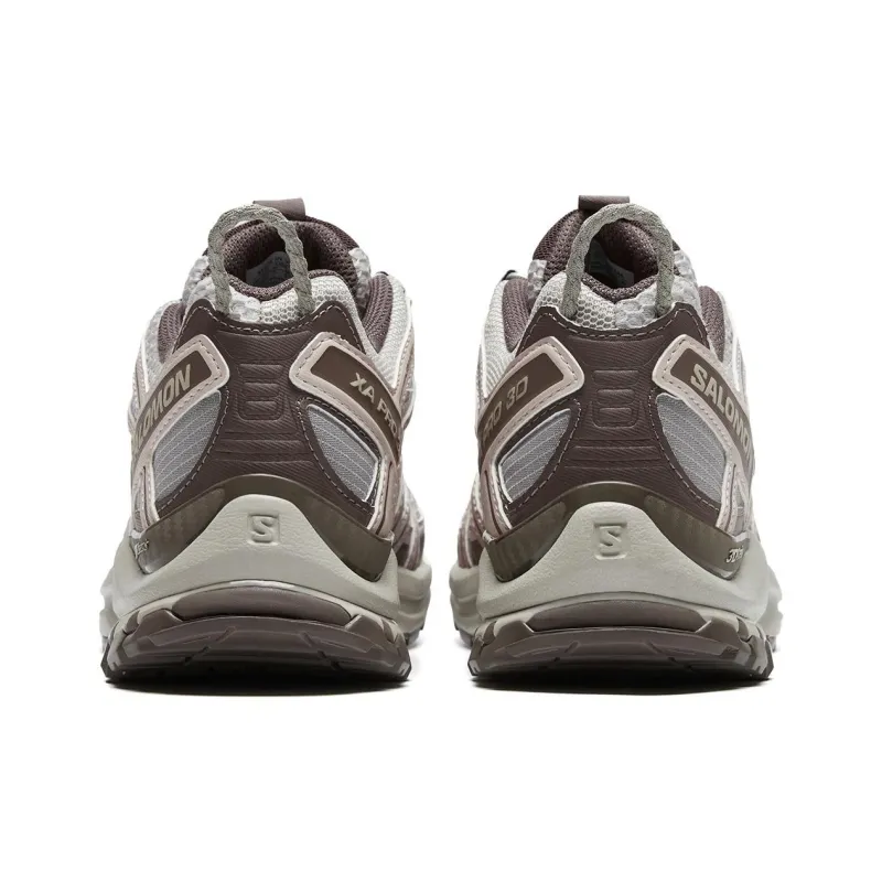 SALOMON XA PRO 3D Low Top Hiking Shoes Unisex Silver Gray Cloud Iron Gray Tranquil Purple-4