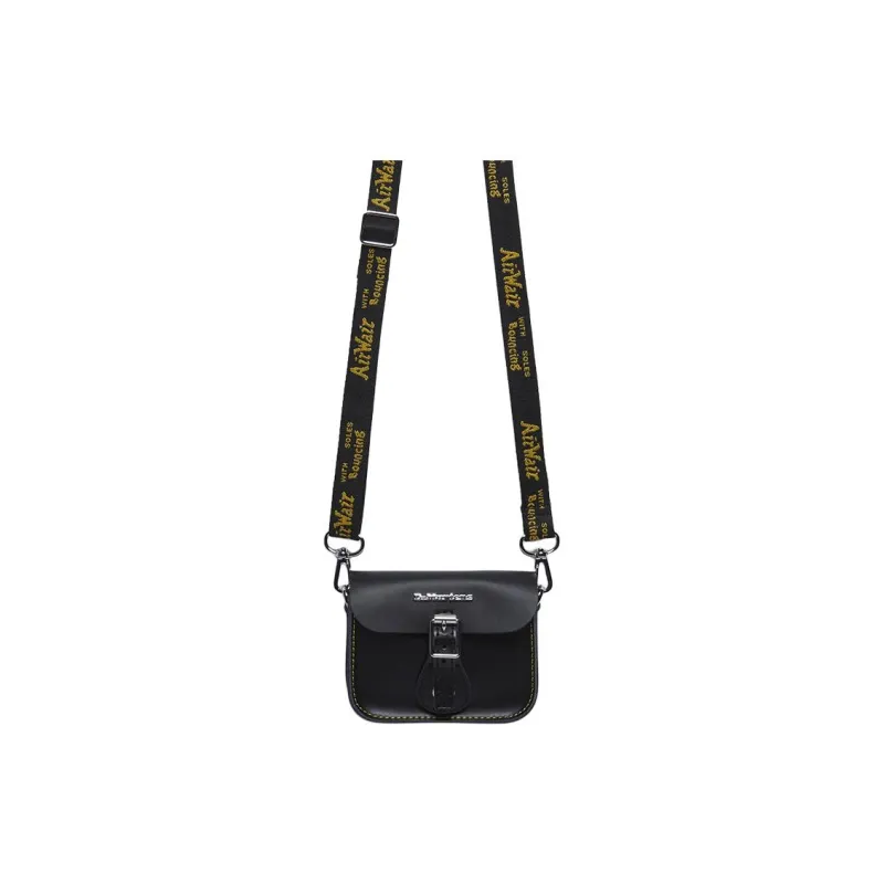 Dr.Martens Cow Leather Shoulder Bag, Crossbody Bag Trumpets Women's Black-2
